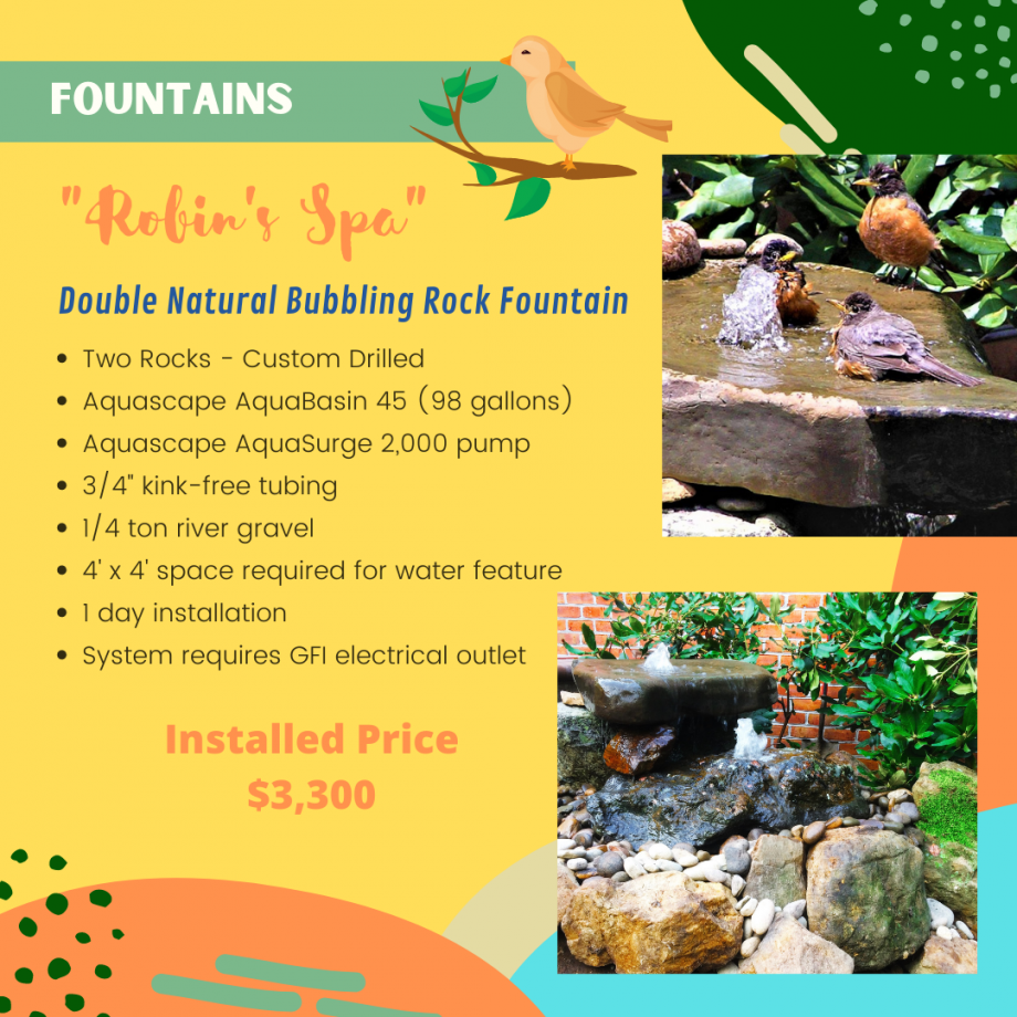 Kingdom Landscaping Bubbling Rock Fountain