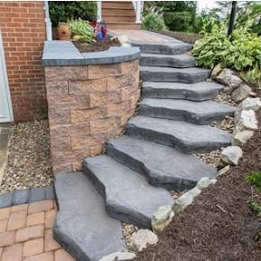 EP Henry quarry steps installed by Kingdom Landscaping Smithsburg Maryland
