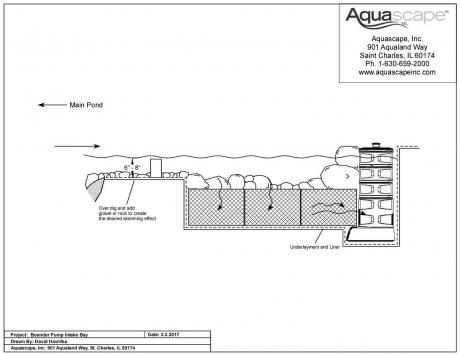 Aquascape Intake Bay Diagram for Ponds