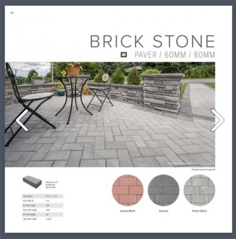 Kingdom Landscaping EP Henry paver patio Brickstone pavers Cast Stone Wall